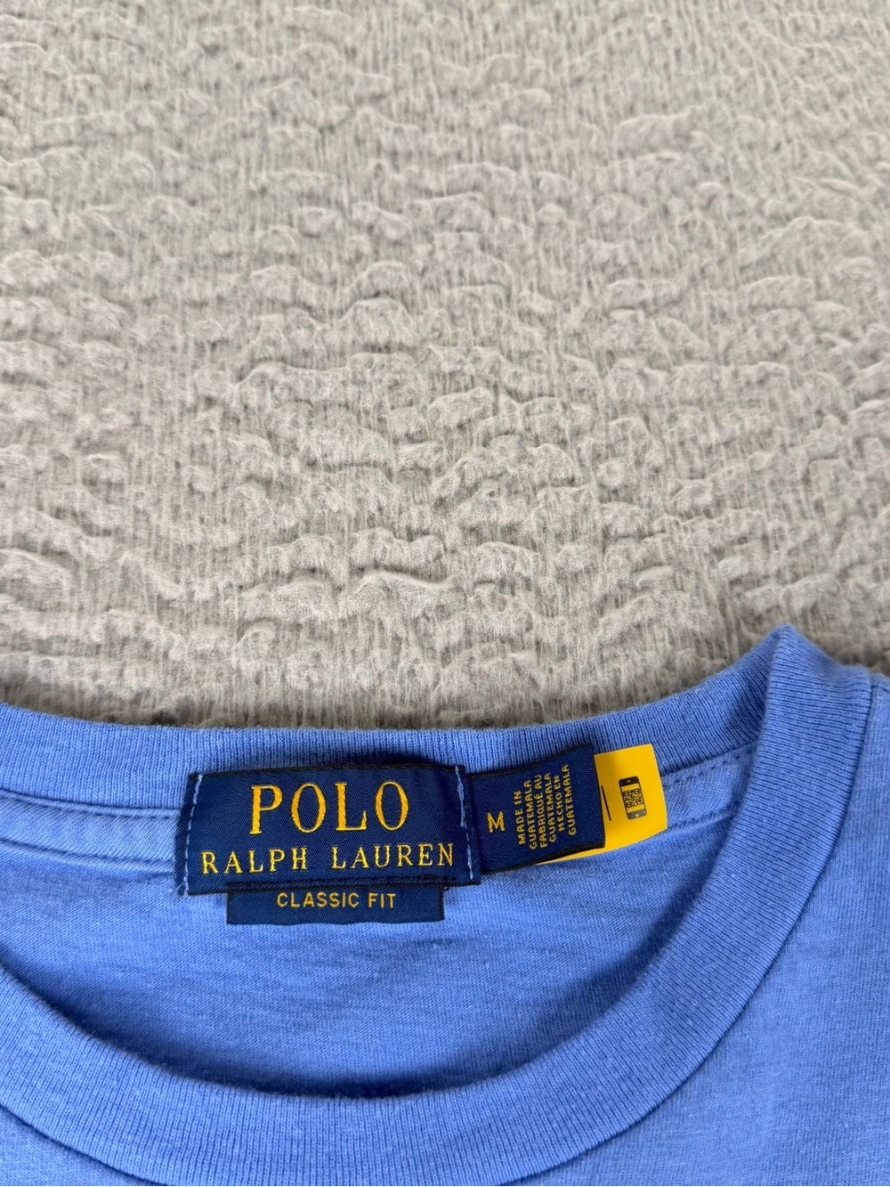 Polo Ralph Lauren Shirt Mens M Blue Classic Fit Polo Bear Graphic Long Sleeve - Picture 7 of 9